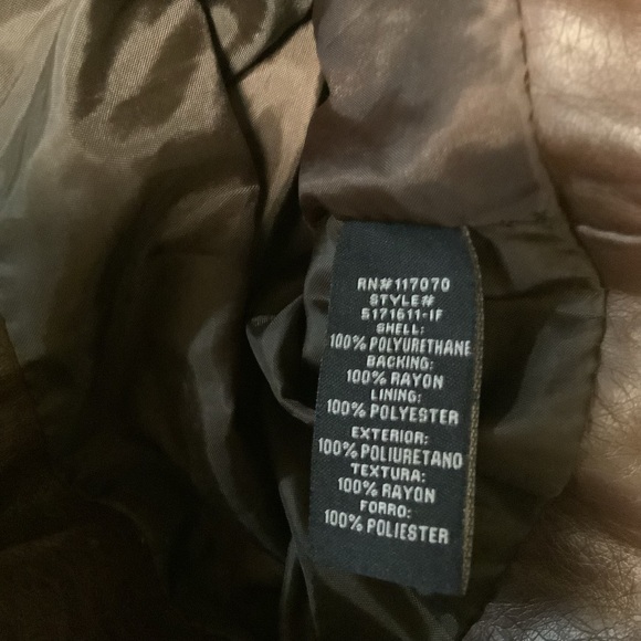 Therapy Women’s street wear motto bikercore small festival faux leather jacket - Picture 6 of 12